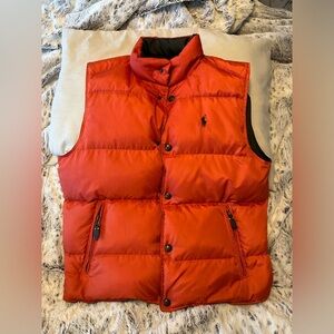 MEN’S POLO RALPH LAUREN REVERSIBLE PUFFER VEST JACKET NEW MEDIUM
